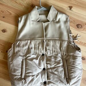 2 Fly Co. Fringe Vest Size Medium